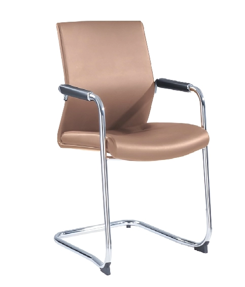 Guest Glide Visitor Chair PU Leather