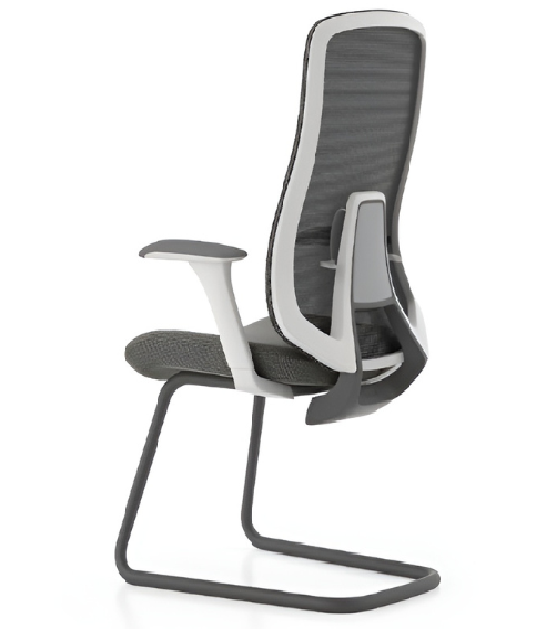 Modern Elegance Light Grey Visitor Chair