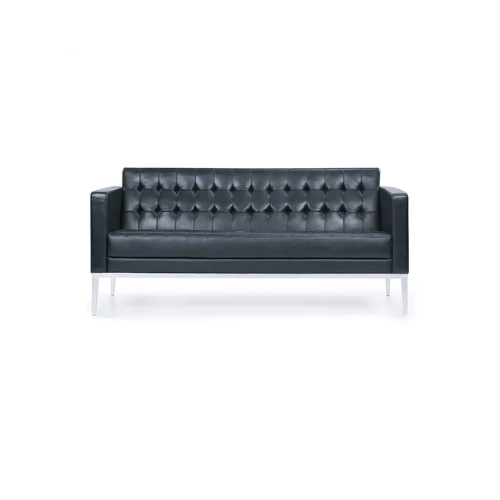 Florence Flair Office 3-Seater Sofa Comfortable Modern with PU Leather