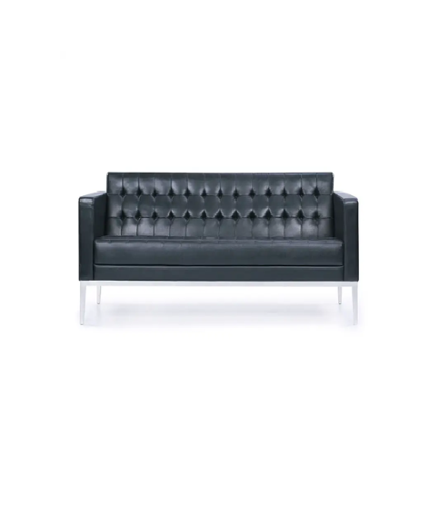 Florence Flair Office 3-Seater Sofa Comfortable Modern with PU Leather