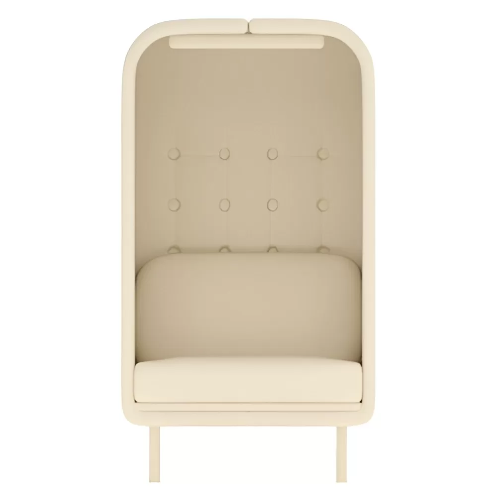 Luneta Modern One Seater Sofa With Privacy Panel