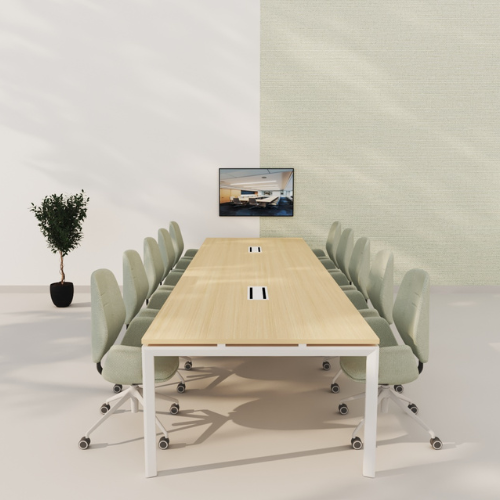 Harmony Haven 10 Person Meeting Table Open Leg