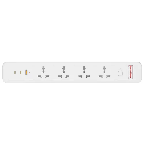 4-Power PDU with 65W Fast Charger, USB & Switch