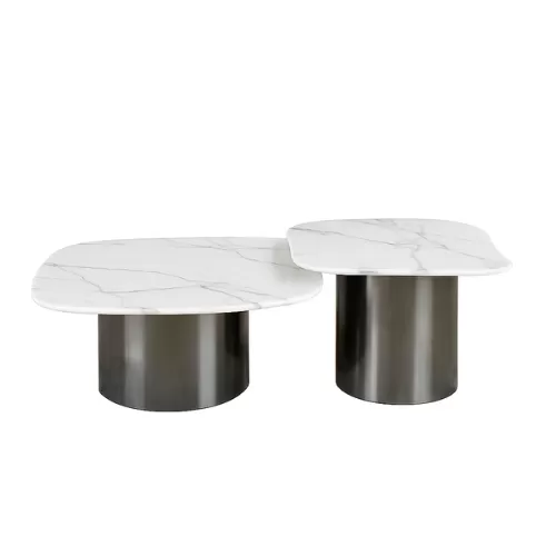 Marble Coffee Table Set BS-15