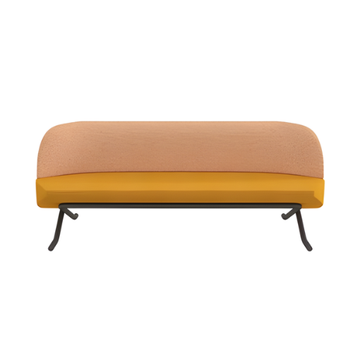 Mustard Arc Dining Sofa 