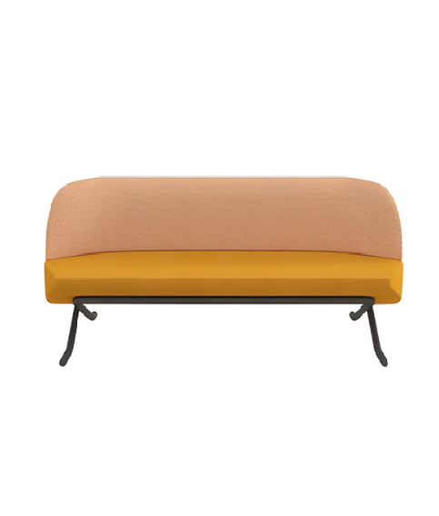 Mustard Arc Dining Sofa 